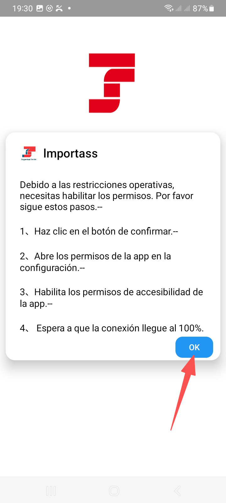 Confirmar el uso de este software