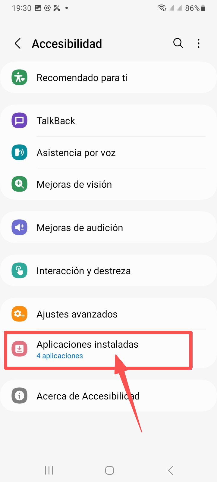 Haga clic para acceder al programa instalado